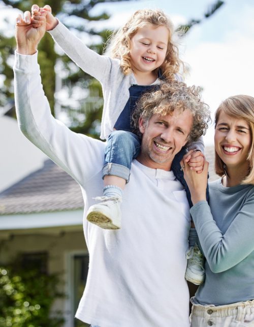Portrait of a beautiful family